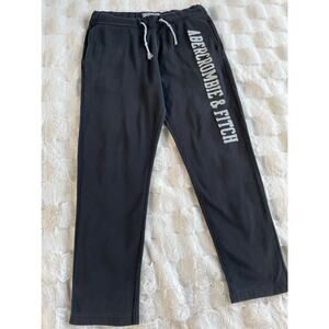 🔥Abercrombie & Fitch Y2K Y2K Spellout Patched Embroider Faded Mens Sweatpants M